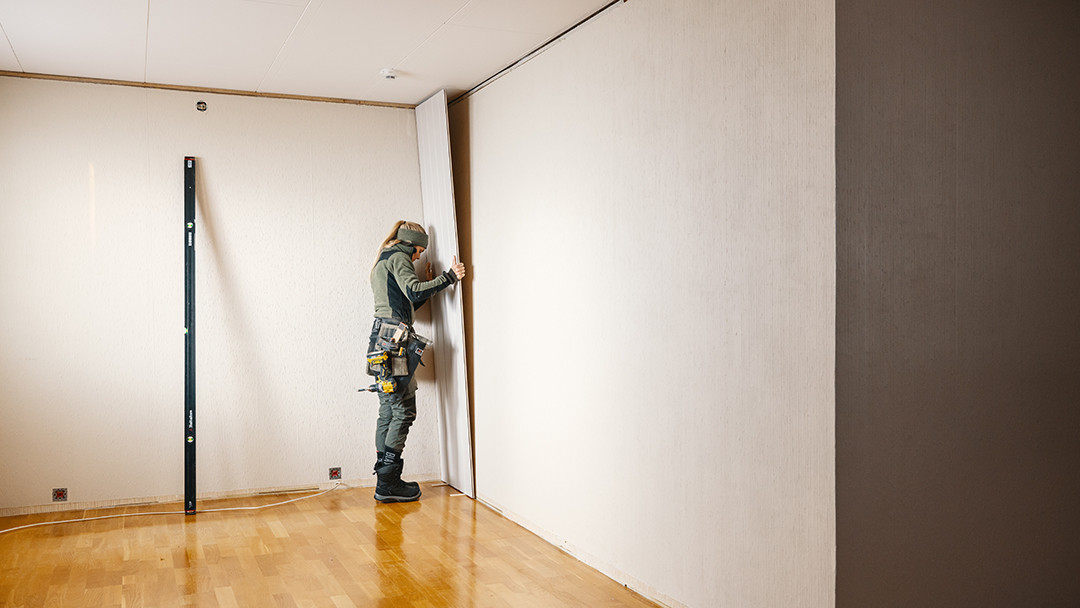 Panelplatene har et smart klikksystem.