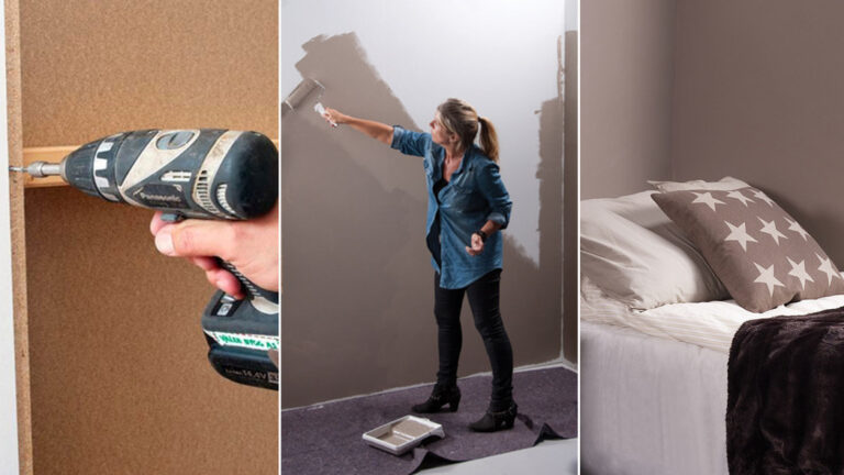 NYE VEGGER PÅ 1-2-3: Monter Walls2Paint ved å skru dem opp på veggen, mal dem med ønsket farge, og v